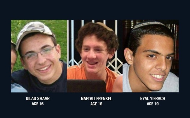 Az elrabolt diákok nevét és fényképét az izraeli hadsereg honlapján is közzétették. Fotó: IDF