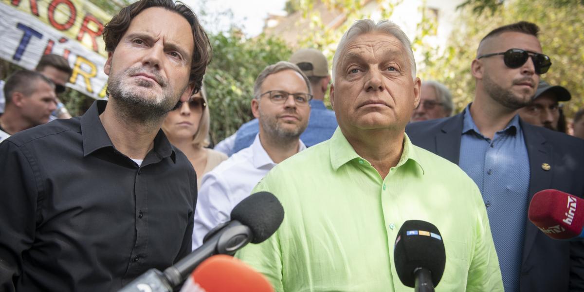 Orbán Viktor és Havasi Bertalan még kormányon, 2024. szeptember 7-én Kötcsén